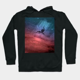 High Resolution Gustave Doré Illustration The Fall of Satan Tinted Hoodie